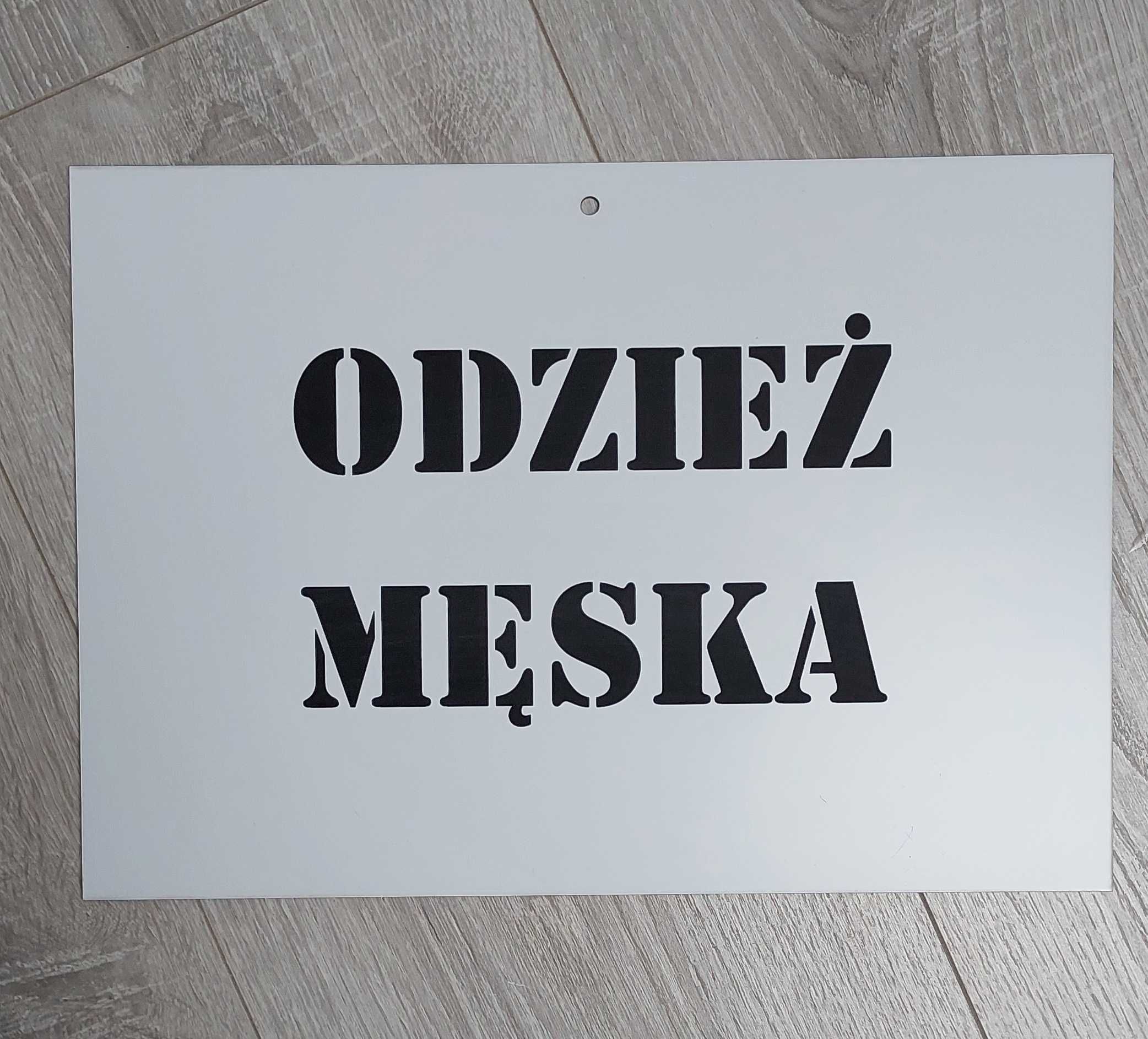 Tabliczka "Odzież męska" A4