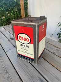 lata oleo Esso vintage