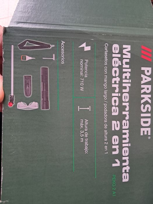 Apara sebes e serra telescópia elétrica Novo