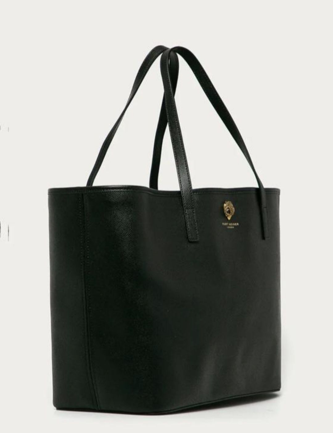 Сумка шопер Kurt Geiger оригинал шкіряна чорна сумка курт гейгер сумка