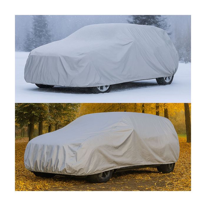 Mocny Duży Pokrowiec Wodoodporny Peva Plandeka Zimę Samochód Xl Suv fv