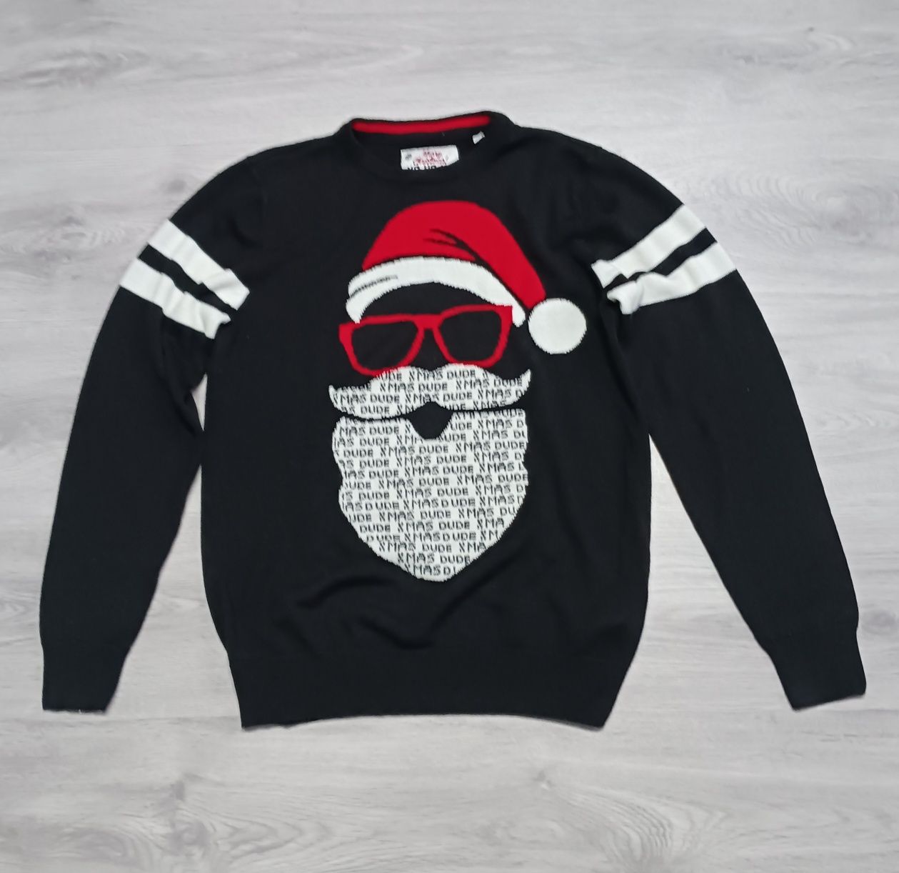 Świąteczny sweter z Mikołajem rozm. 158/164 C&A