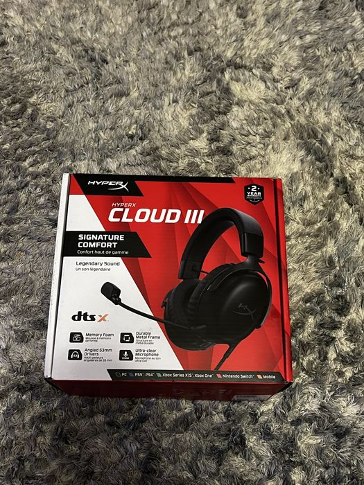 Sluchawki gamingowe PC XBOX PS hyperx cloud III