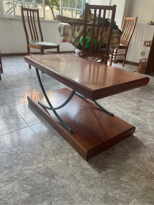 Móvel e mesa de cerejeira vintage/ retro