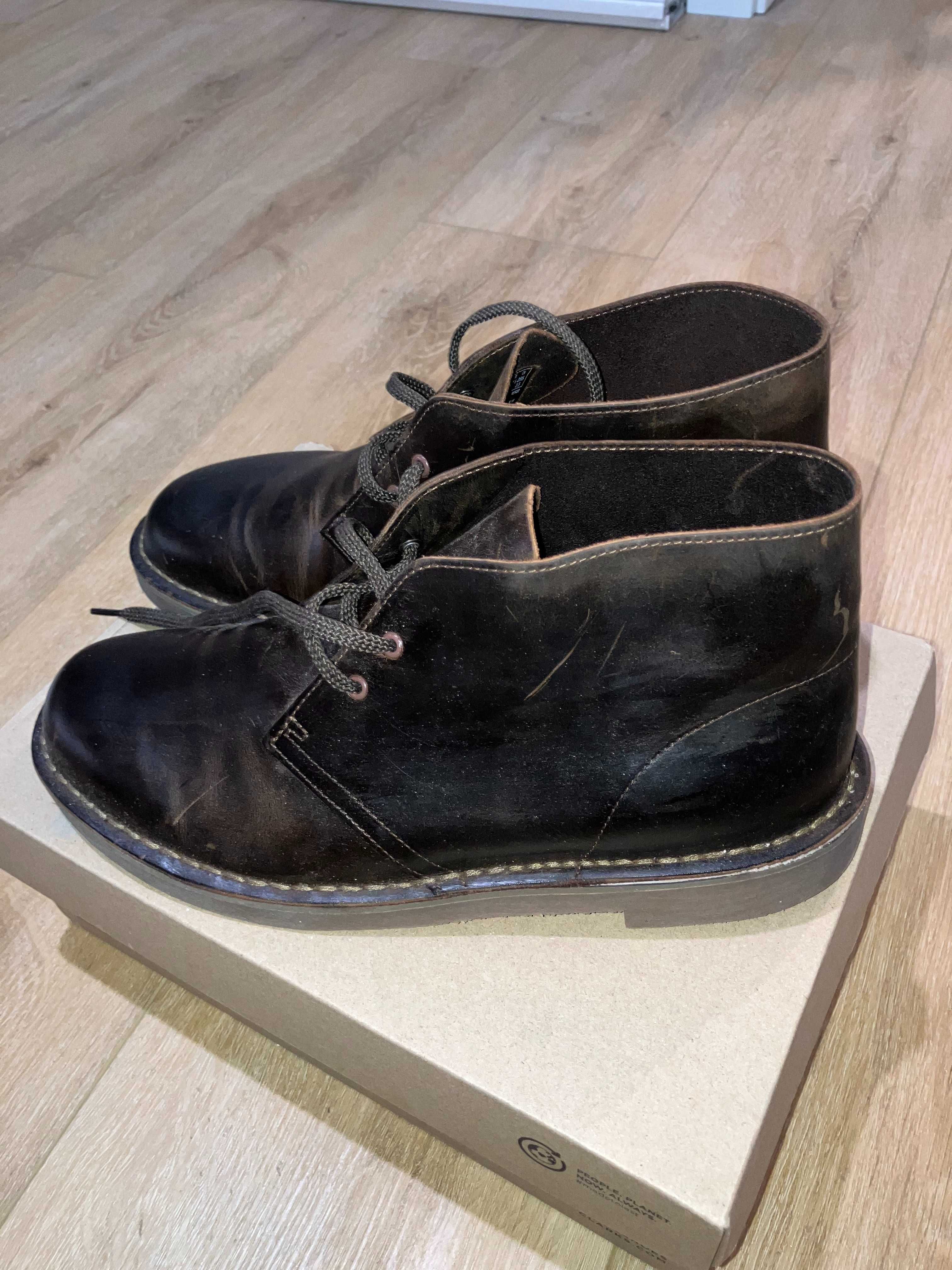 Nieużywane skórzane trzewiki Clarks Bushacre 3 roz. 42.5