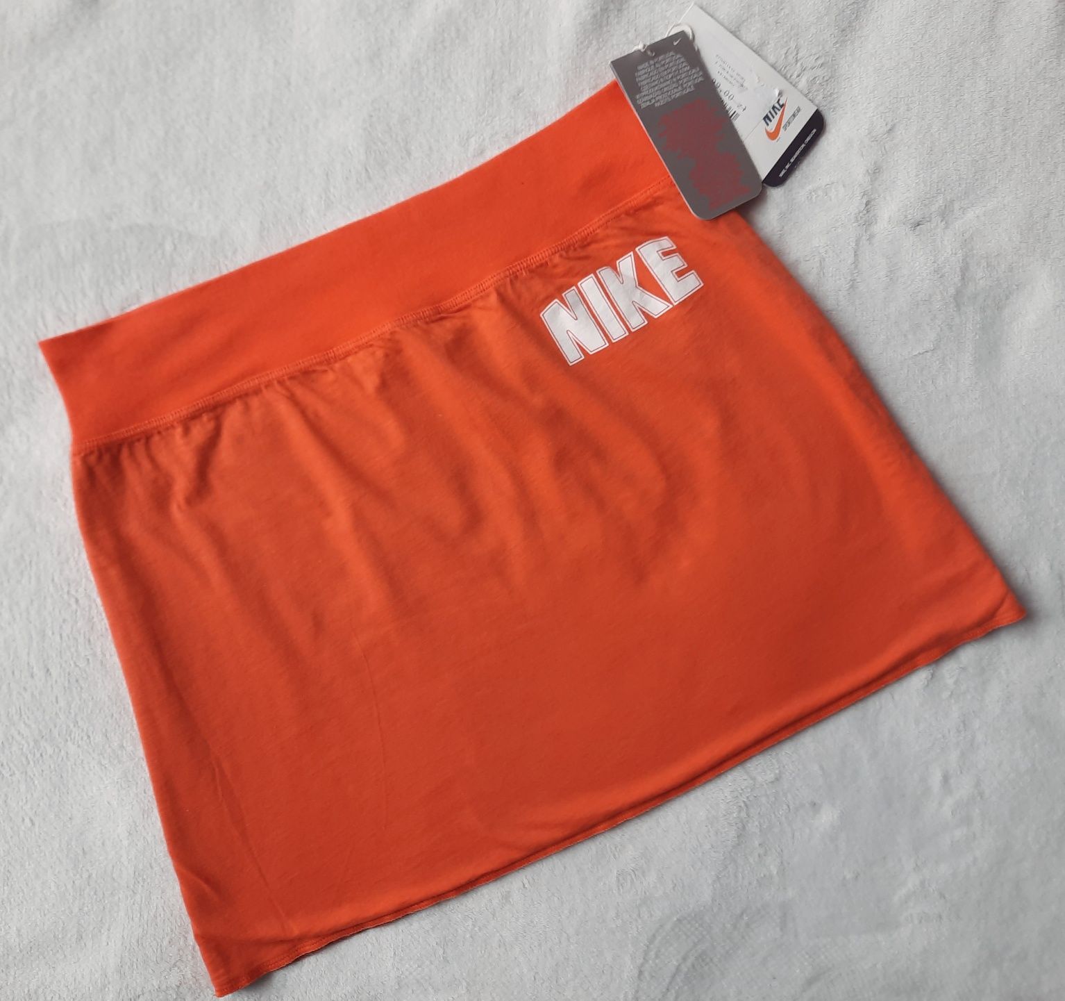 Spódnica dwustronna Nike pomarańcz, szary melanż