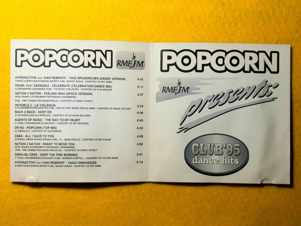 Popcorn Presents: Club '95 Dance Hits (CD, 1995)