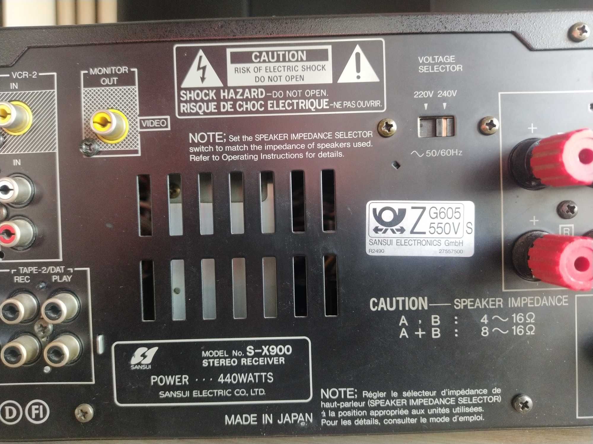 Amplituner Sansui S-X900 po renowacji , drobne  ślady użytkowania