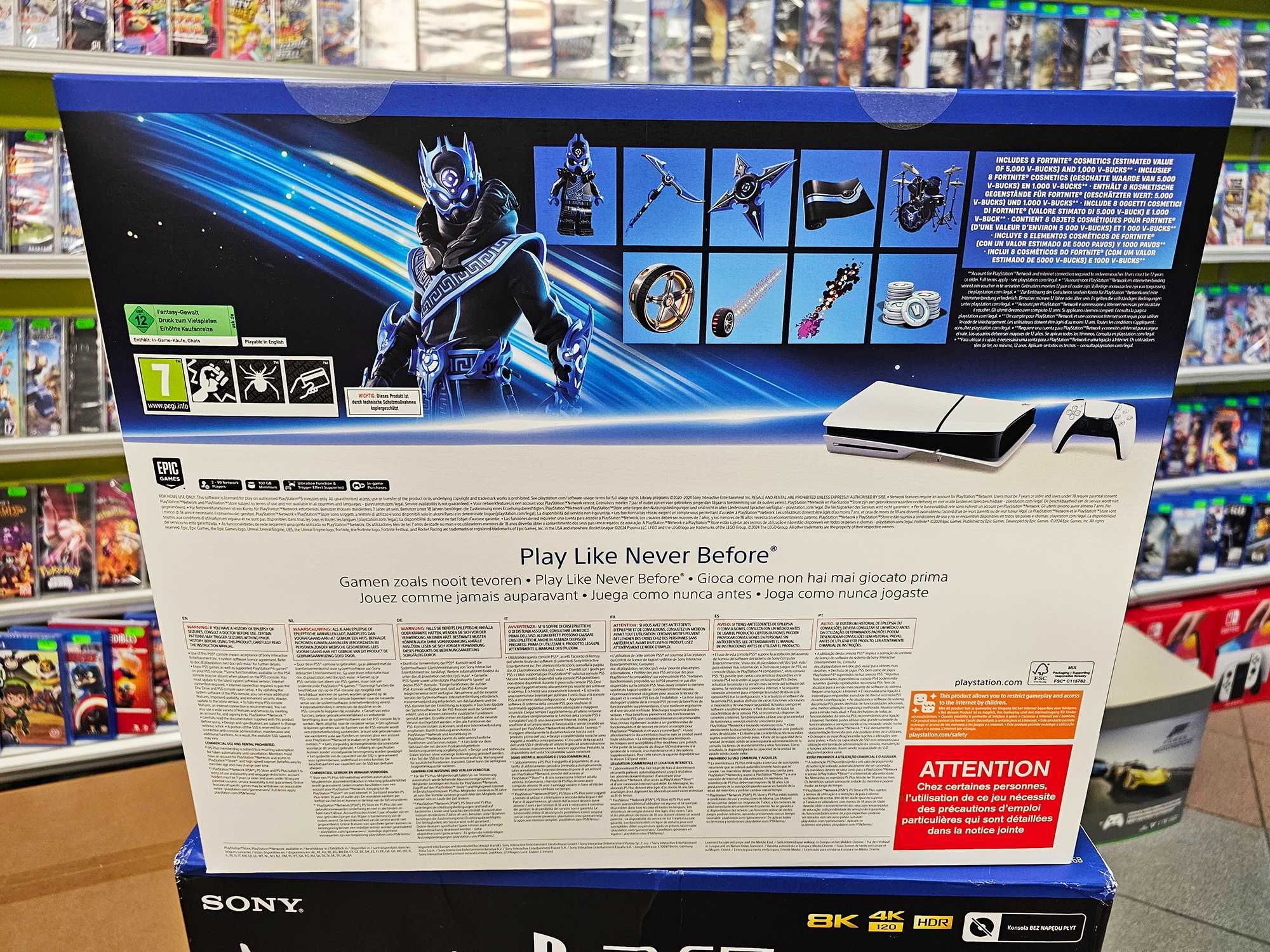 Konsola Playstation 5 PS5 SLIM 1TB z napędem + Fortnite SKLEP ZAMIANA