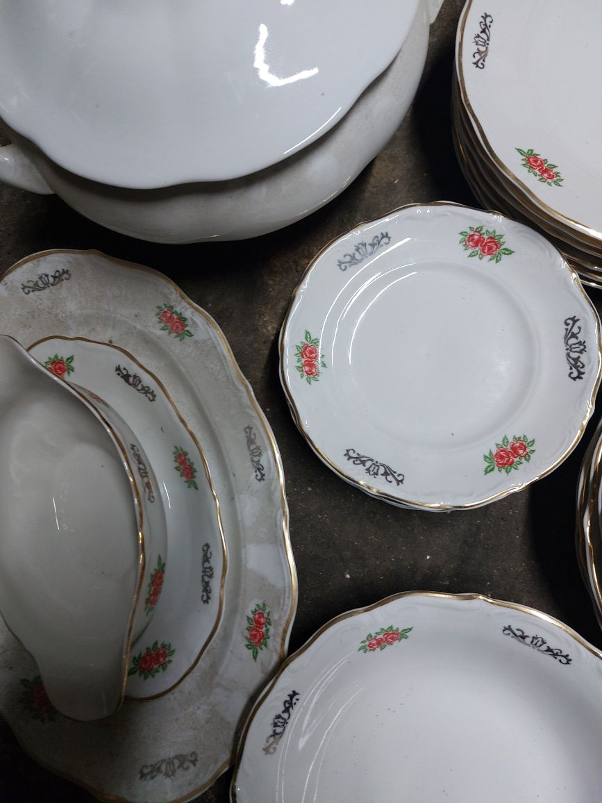 Kpl.obiadowy na 6 osób polska porcelana prl