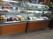 Vitrines de padaria e pastelaria usadas