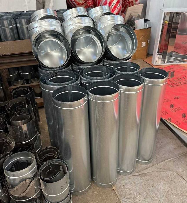 повітропровід для вентиляціі, цинкова труба, окожушка, аспірація