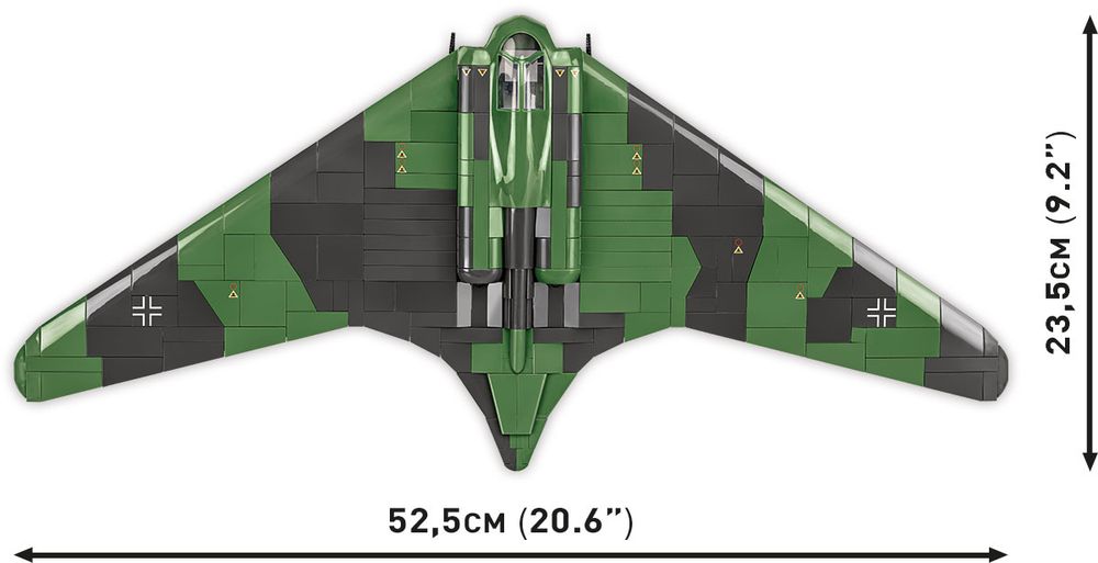 Klocki Cobi 5757 Samolot Horten Ho 229 Gotha Go Figurka Pilota 953 El.