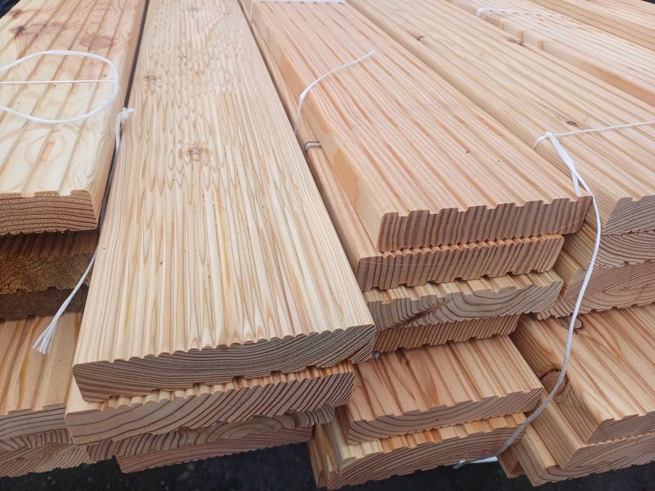 Deska tarasowa elewacyjna podłogowa heblowana podbitka półbal szalówka