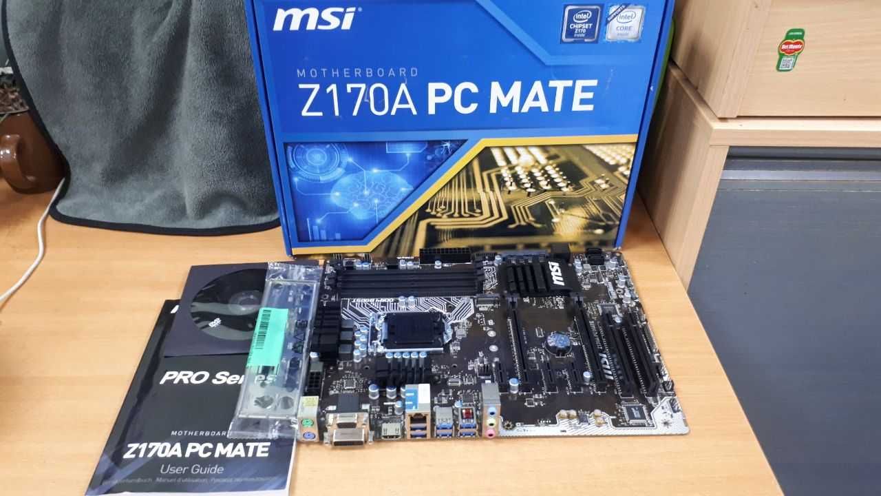 Материнская плата MSI Z170A PC Mate s1151 под 6 и 7 поколение процов