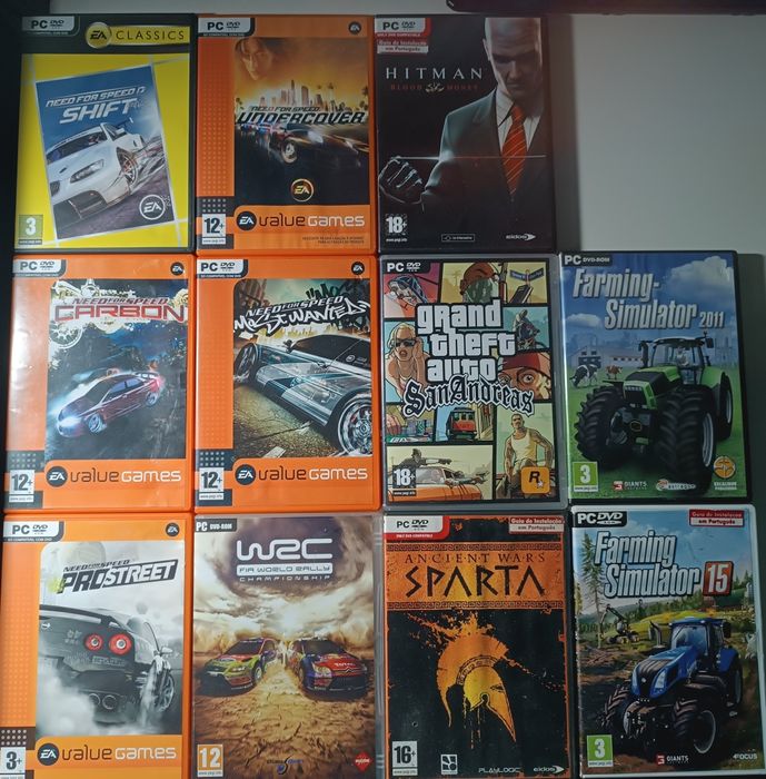 Vários jogos de DVD