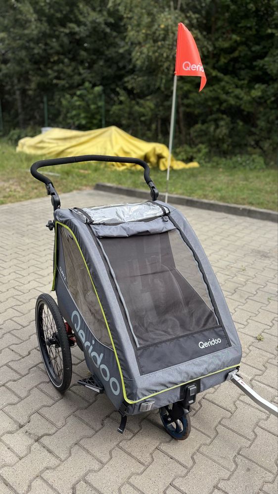 Przyczepka Rowerowa Queridoo Qupa 2(2 osobowa) Super stan!