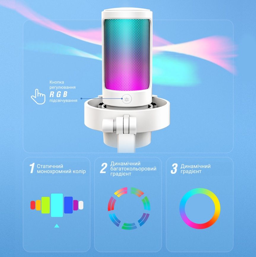 Білий Мікрофон Fifine A8