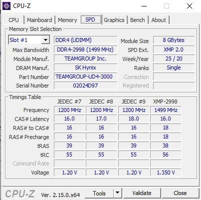 Оперативна пам'ять TeamGroup T-Force DARK DDR4 16GB (2×8GB) 3000MHz
