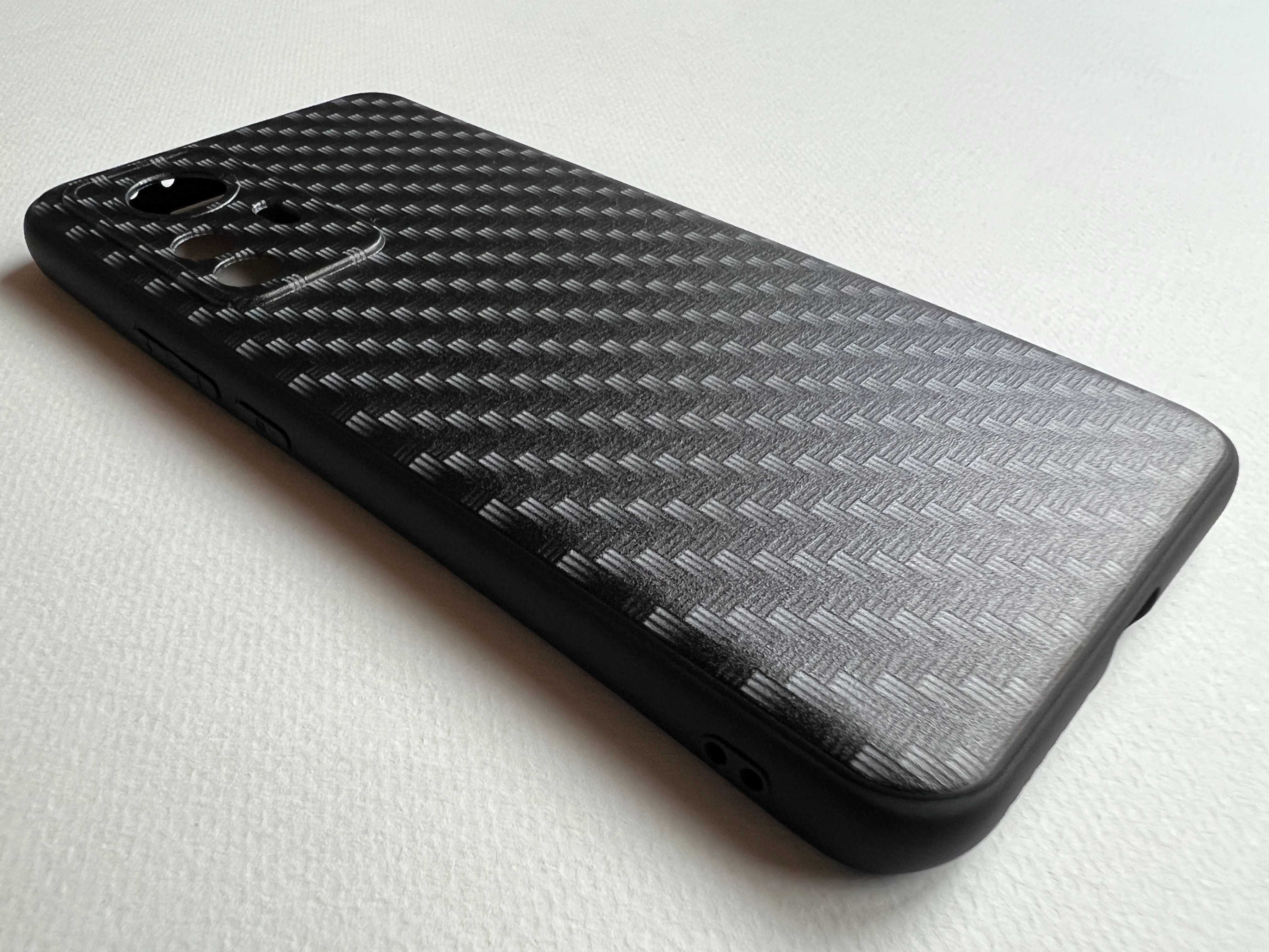 Xiaomi 12T, Xiaomi 12T Pro чохол чорний "Carbon" м'який пластик чехол