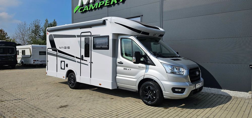 CI MAGIS 95XT jak Roller Team ZEFIRO 295TL MY2026 PREMIERA W PL 5 OSOBOWA PÓŁINTEGRA 6,99M FORD TRANSIT  Sezon 2026 Truma 6D-E Markiza Thule, Solar 200W NAVI Sync4 ZIMOWY