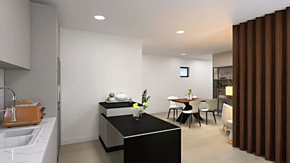 Andar moradia T2+1 com jardim e estacionamento privado