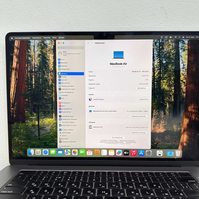 Macbook Air 15 2023 ( М2 | 8gb | 256 ssd) гарантія . 590661SV