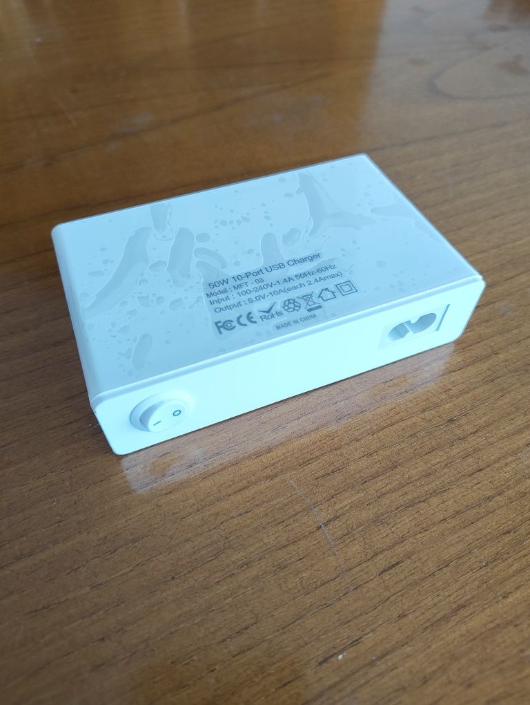 Carregador USB para Casa com 10 Portas (Novo)