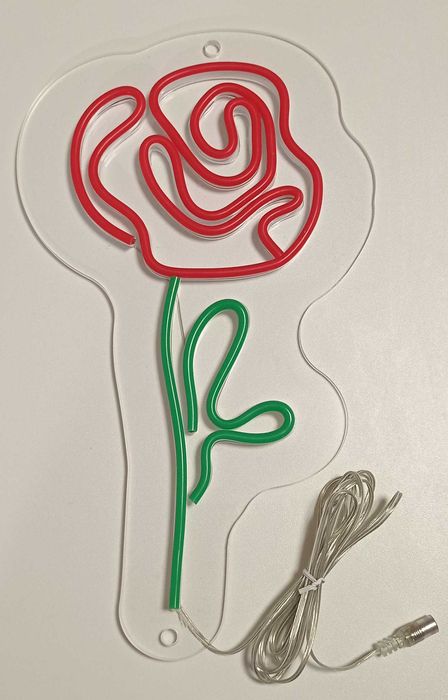 Світильник неоновий "Троянда" + БЖ 12В 5А (PL-P-60-12) + контролер д/у