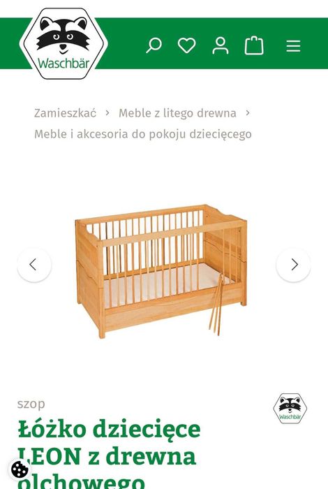 Łóżeczko łóżko dziecięce drewniane 70x140.