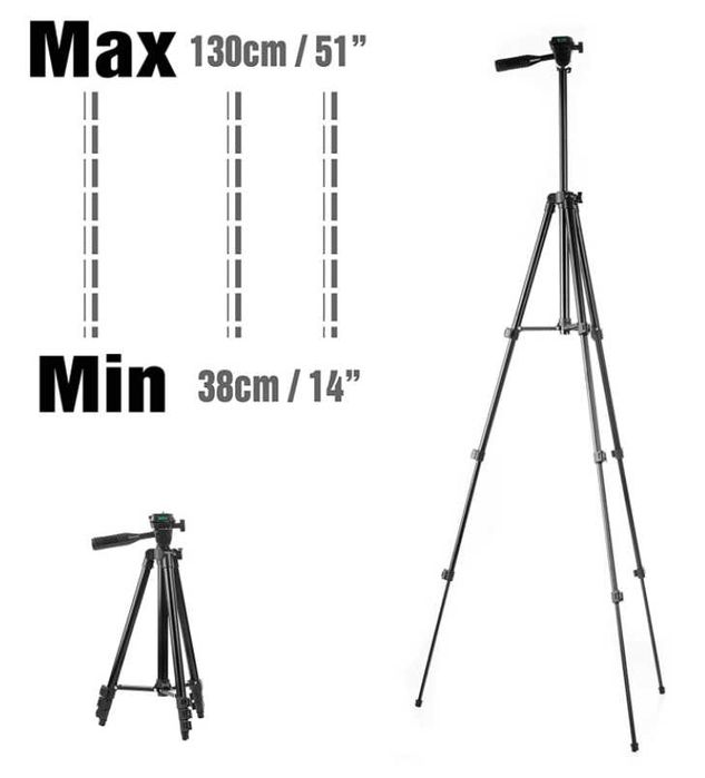 TRIPOD 3110 STATYW na Aparat Telefon 38- 130cm Nikon Canon sony gopro