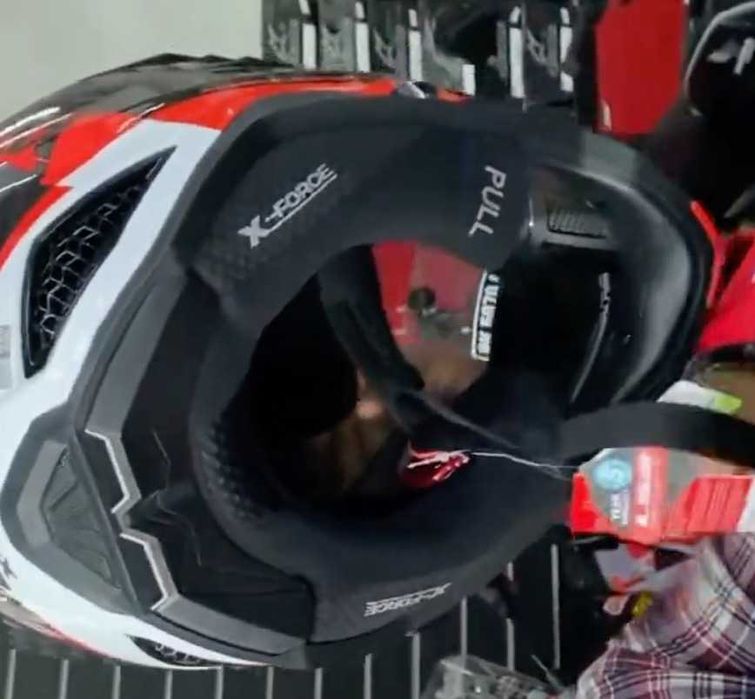 Capacete Carbono Total LS2 MX703 X-Force NOVO (50% Desconto) Tam M-L