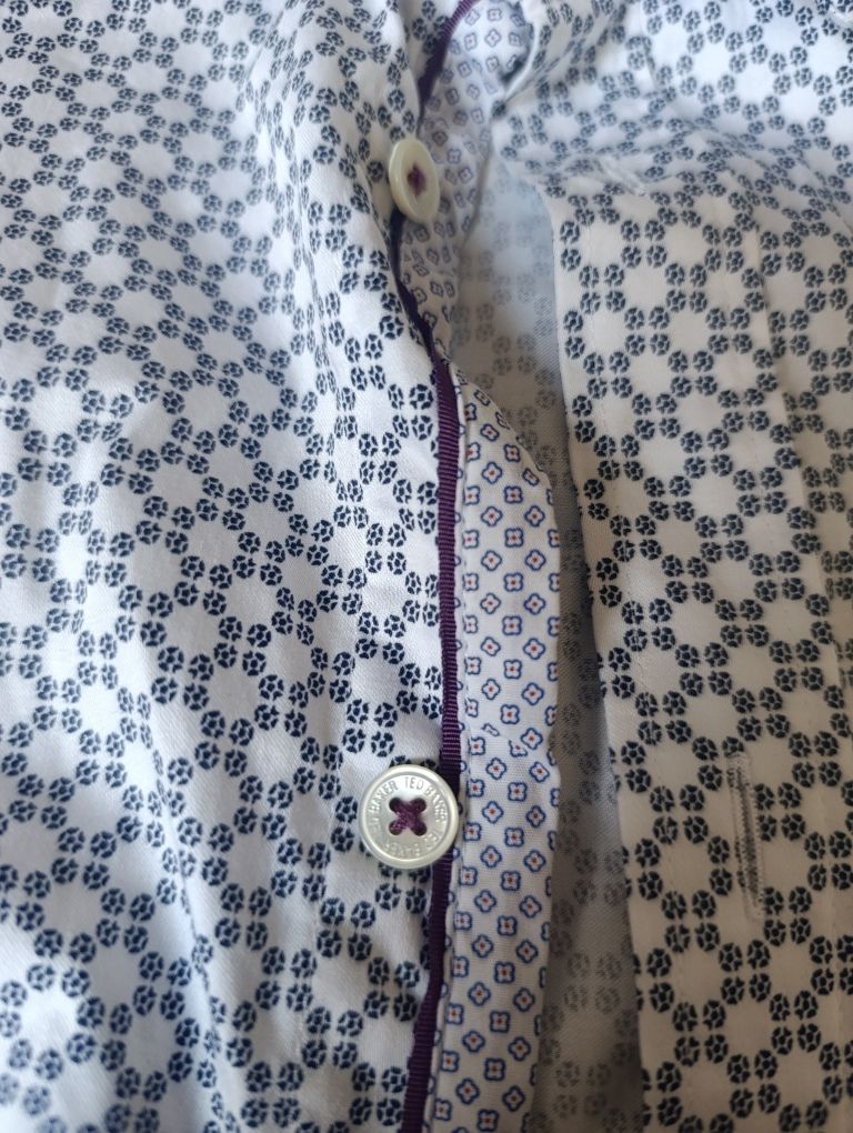 Koszula męska Ted Baker bawełna elegancka xs s