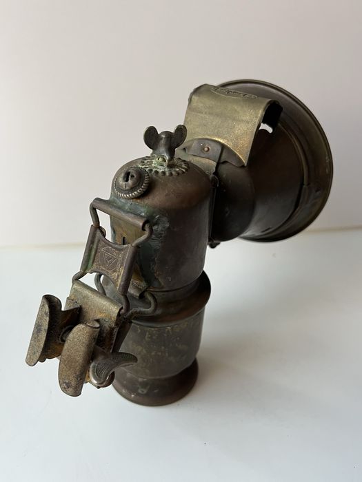 Przedwojenna lampa karbidowa Otto Charlach Scarlach-Lampe Nürnberg