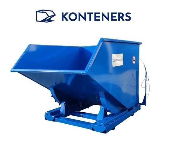 Kontener 1m3 1000 L , Kontener samowyładowczy / Pojemnik metalowy