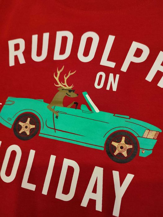 Zestaw koszulki bluza świąteczna czerwona h&m primark kik 110