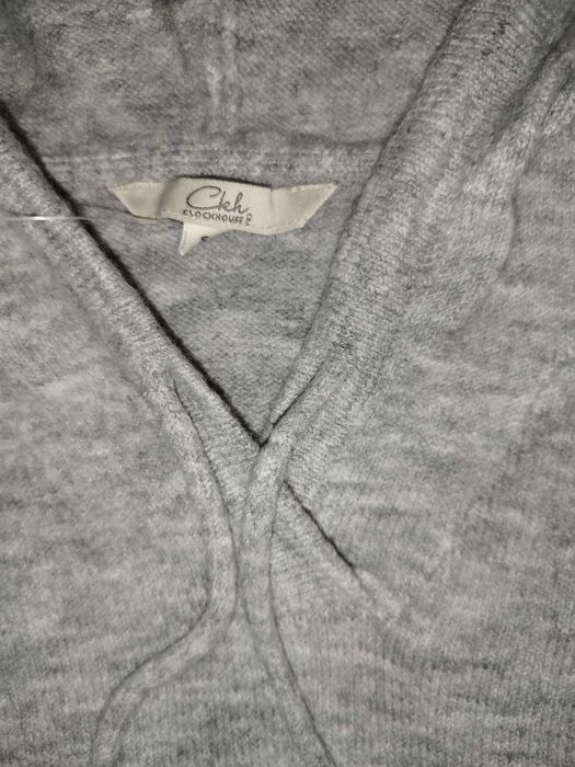 Hoodie de malha cinzento C&A