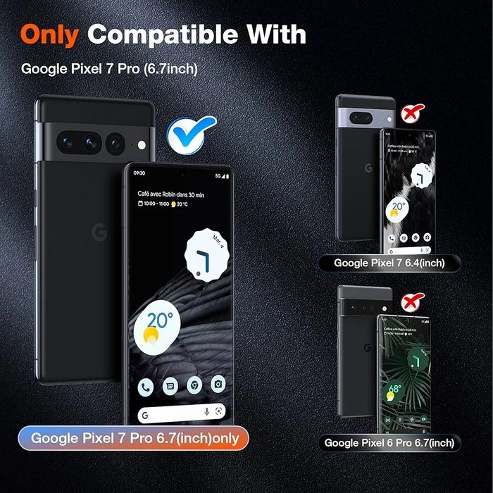 Zestaw folii ochronnych z lampa UV Google Pixel 7 Pro K439