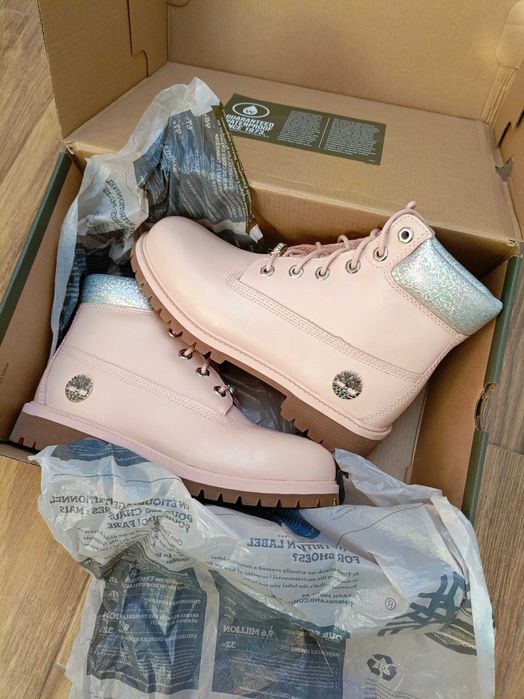 OKAZJA ! Oryginalne buty Timberland Premium 6 IN różowe trapery botki