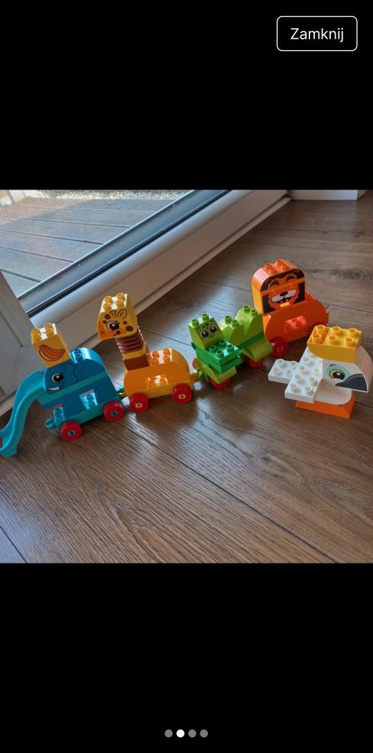 LEGO Duplo 10863 Pociąg ze Zwierzątkami – Stan Bardzo Dobry!