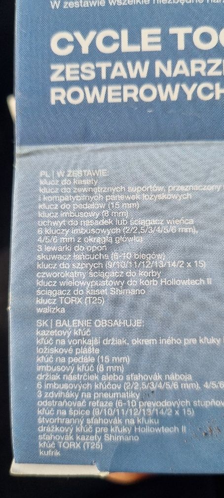 Komplet kluczy do roweru NOWY w walizce