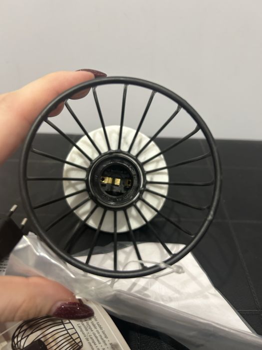 Lampka stołowa, lampka nocna z marmurową podstawą nr.7182