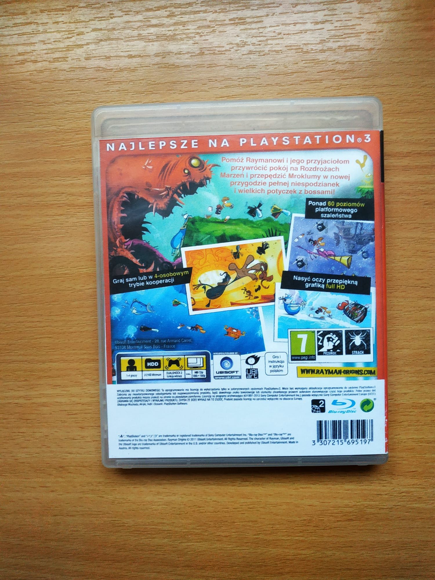 Rayman Origins PS3, pl, stan bdb, mozliwa wysyłka