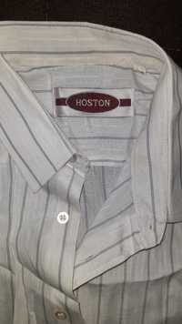 Рубашка мужская белая в полоску "Hoston"