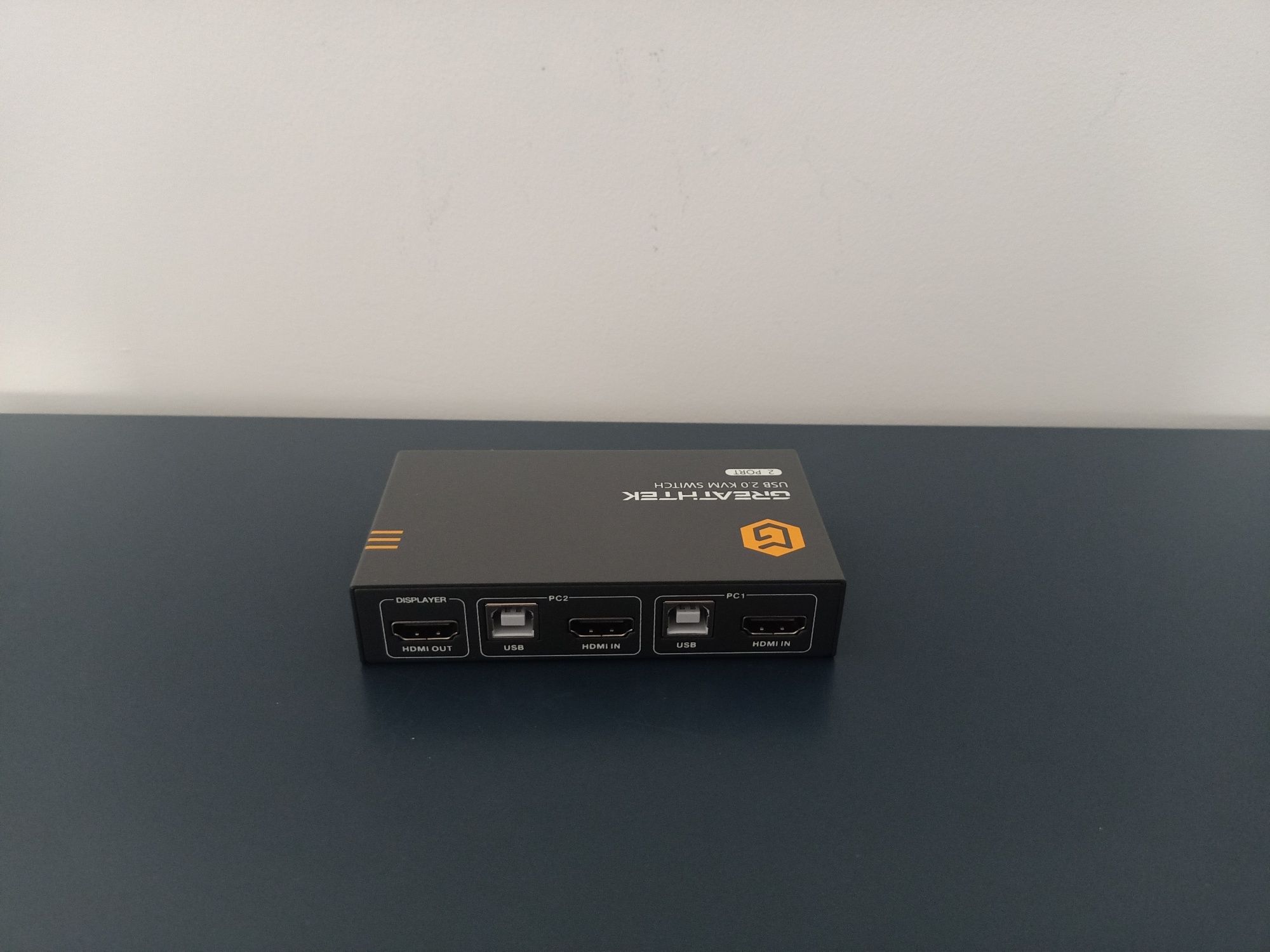 GREATHTEK Przełącznik HDMI KVM 2-portowy, 4K 60 Hz przełączniki switch