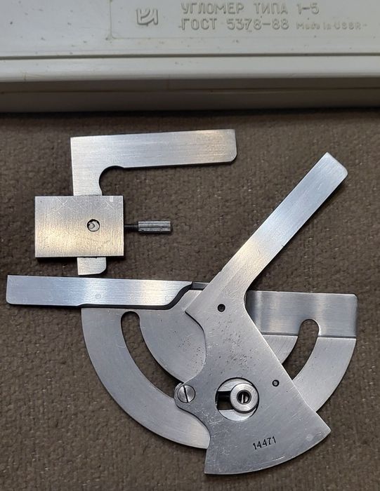 Кутомір з ноніусом типу 1-5 механічний угломер механический с нониусом