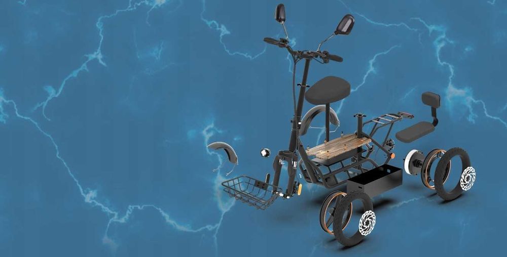 Kukirin C1Pro Pojazd elektryczny 48V26Ah 800W 45km/h100km Składany