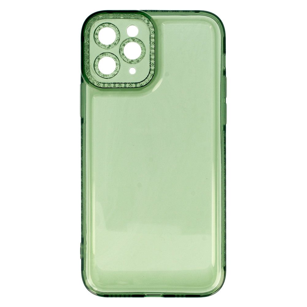 Crystal Diamond 2Mm Case Do Iphone 12 Pro Max Przezroczysty Zielony