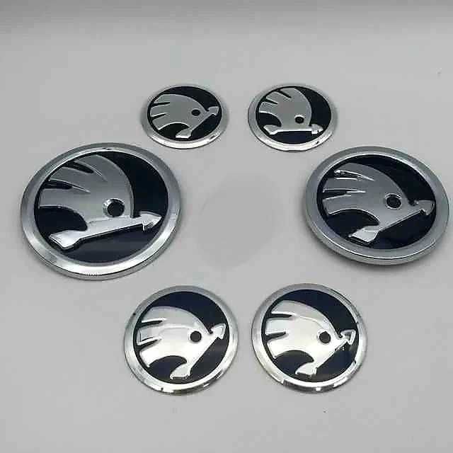 Zestaw znaczek logo Skoda - 6 szt.