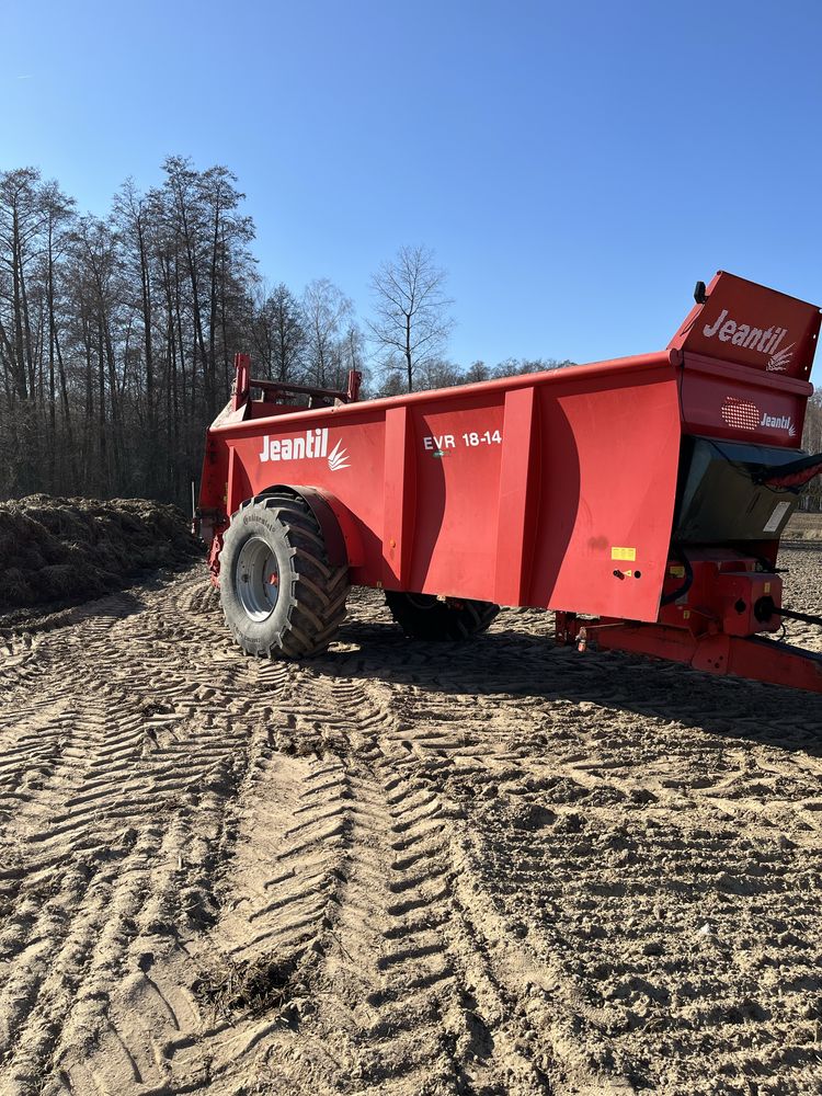 Wynajem rorzutnika do obornika Jeantil 14 ton, wywóz obornika